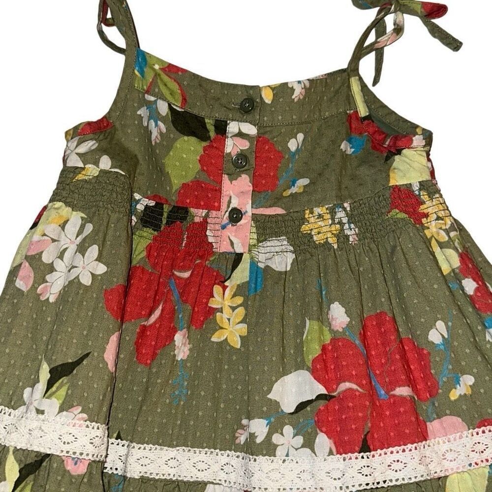 Janie and Jack girls size 18 to 24 months long summer dress w/ bottoms - Picture 6 of 15